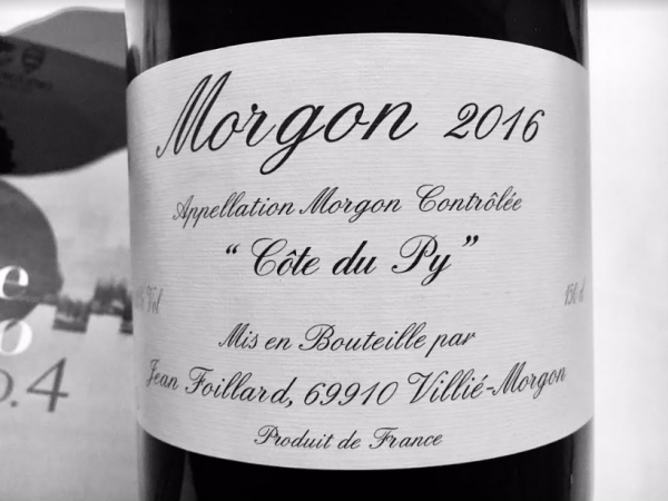 Pensiero stupendo: Morgon Côte du Py 2016, Jean Foillard